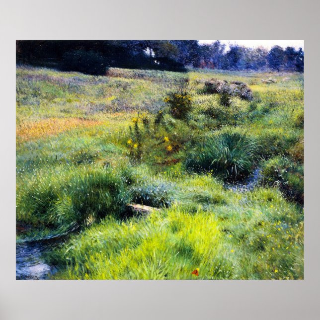 Dennis Miller Bunker's The Brook at Medfield Poster (Front)