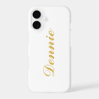 Dennis Typography Gold Script Personalised Gift