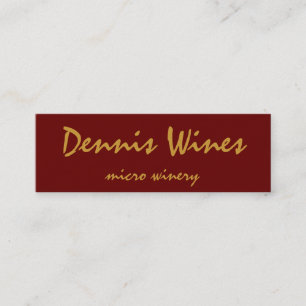 Dennis Wines Mini Business Card