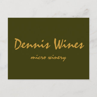 Dennis Wines Postcard