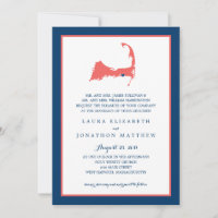 Dennisport Cape Cod Map and Stripes | Wedding
