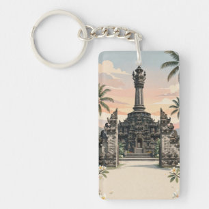Denpasar Bali - The Cultural Heart of Bali Key Ring
