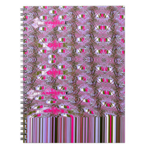 Dense and Intricate Abstract Pattern Art Print Notebook