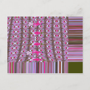 Dense and Intricate Abstract Pattern Art Print Postcard