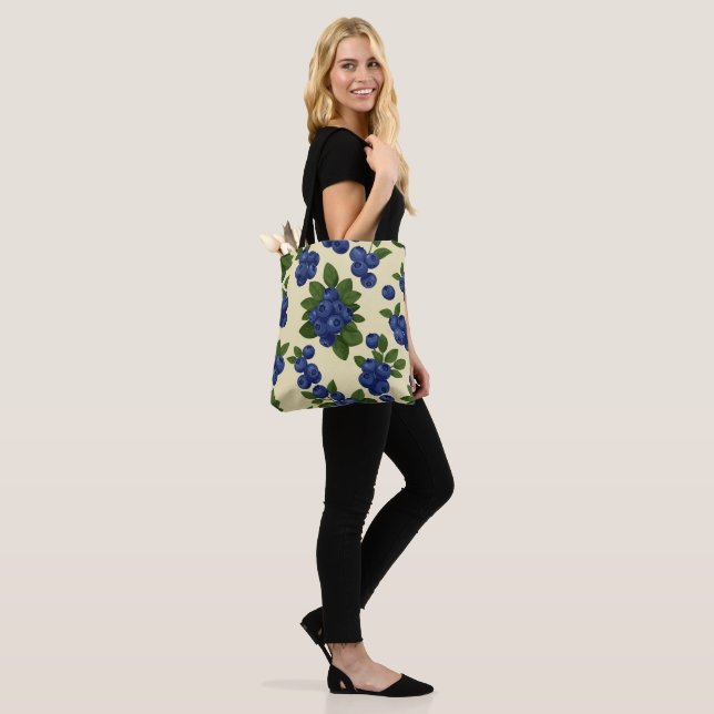 Dense Blueberry Seamless Pattern  Tote Bag (On Model)