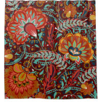 Dense floral ornamental hand draw fantasy flowers 