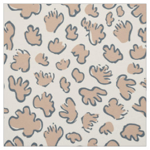 Dense Organic Terrazzo Abstract Terracotta Fabric