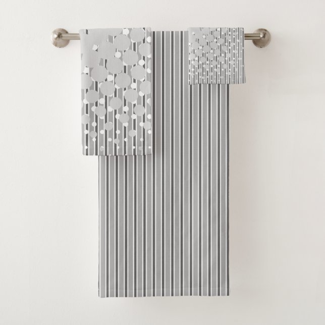 Density Design in Grey - Towel Set (Insitu)