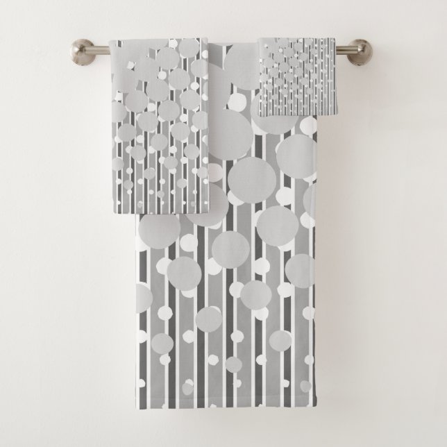 Density Design in Grey - Towel Set (Insitu)