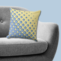 Density Regular Blue Yellow Halftone Dots