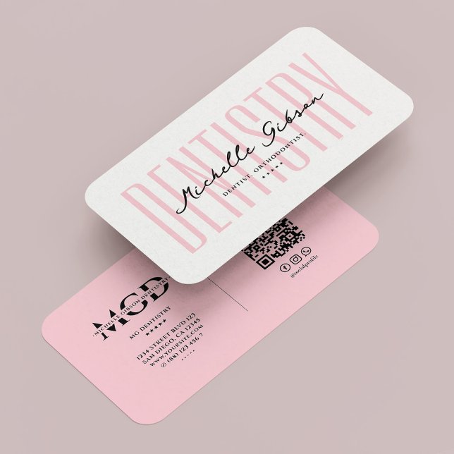 Dental Aesthetic Pastel Pink Cosmetic Dentist  Business Card (Dental Aesthetic Pastel Pink Cosmetic Dentist Business Card
☆★
☆★
☆★
☆★
☆★
4.8 out of 5 stars rating)