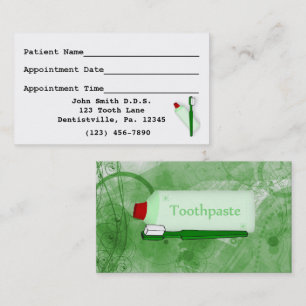 Dental Appointment Business Card