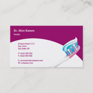 Dental Appointment Card   Dentist Woman