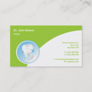 Dental Appointment Card Green
