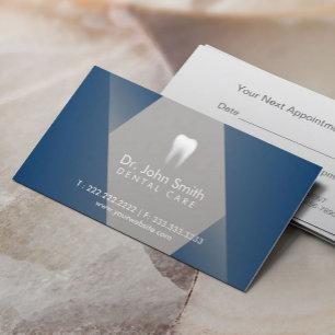 Dental Appointment Modern Blue Dentist Card