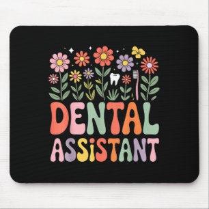 Dental assistant appreciation day or week groovy mouse pad