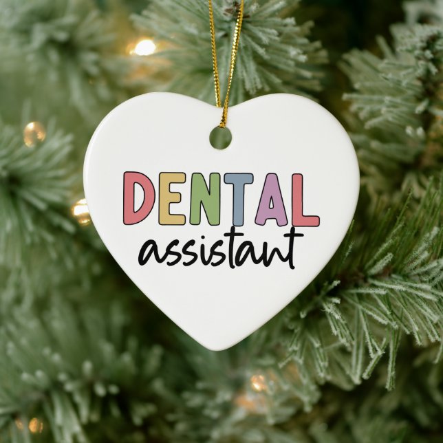 Dental Assistant | Gifts for Assistant Dentist Ceramic Ornament (Tree)