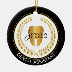 Dental 🦷 Assistant, Hygienist, Student Ceramic Ornament