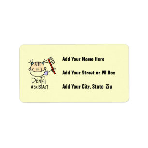 Dental Assistant Label