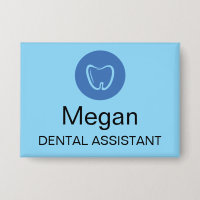 Dental Assistant Modern Name Tag Professional