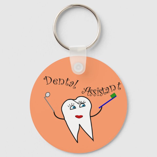 Dental Assistant T-shirts and Gifts Key Ring (Front)