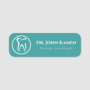Dental Assistant   Teeth Logo Name Tag