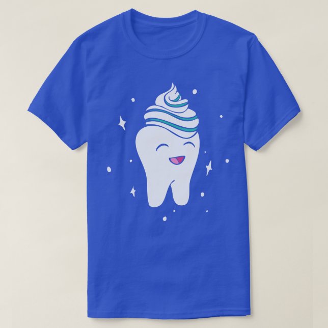Dental Assistant Toothpaste Dentist T-Shirt (Design Front)