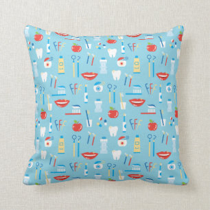 Dental Blue Pattern Cushion