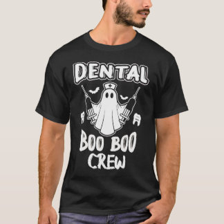 Dental Boo Boo Crew Halloween Nurse Ghost Costume T-Shirt