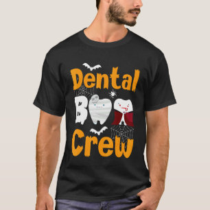 Dental Boo Crew Halloween Funny Dentist Assistant T-Shirt