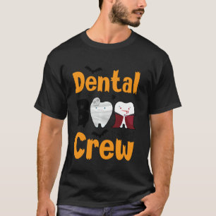 Dental Boo Crew Halloween Funny Dentist Assistant T-Shirt