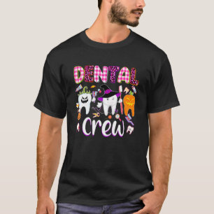 Dental Boo Crew Halloween Funny Dentist Assistant  T-Shirt