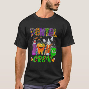 Dental Boo Crew Halloween Funny Dentist Assistant T-Shirt