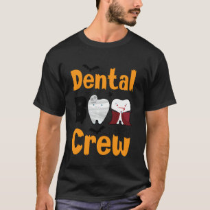 Dental Boo Crew Halloween Funny Dentist Assistant T-Shirt