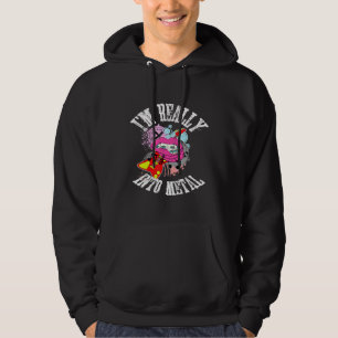 Dental Braces Funny I Love Metal Gift Rock and Rol Hoodie