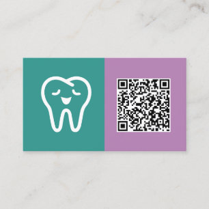 Dental Care Custom QR Business Card