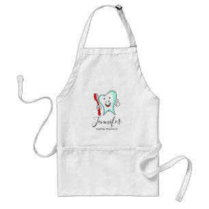 Dental Care Happy Tooth with Toothbrush Standard Apron