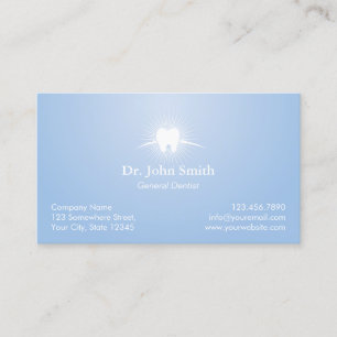 Dental Care Light Blue Dentist Appointment Card