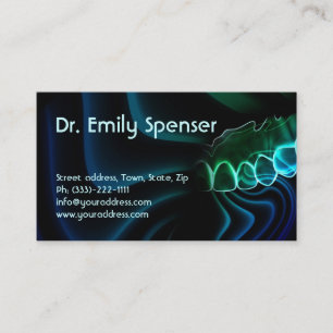Dental Care Orthodontist Dark Business Card