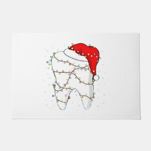 Dental Christmas Dunny Dentist Holiday Doormat