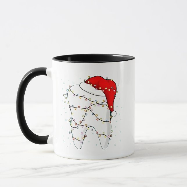 Dental Christmas Dunny Dentist Holiday  Mug (Left)