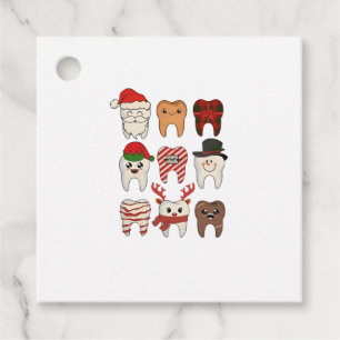 Dental Christmas Funny Dentist Holiday Favour Tags