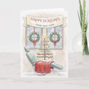 Dental Christmas Tree Dentist Christmas Holiday Card