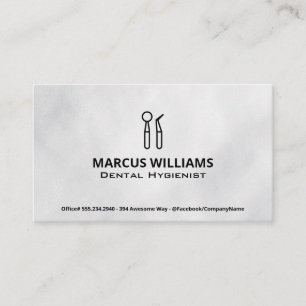 Dental Cleaning Tools Business Card