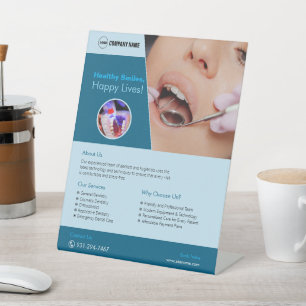 Dental Clinic Custom Pedestal Sign