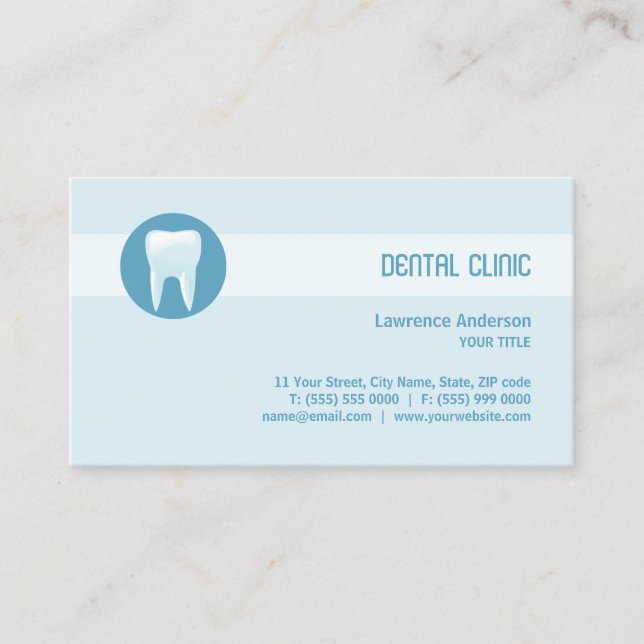 Dental Clinic / Dentist business card (Front)