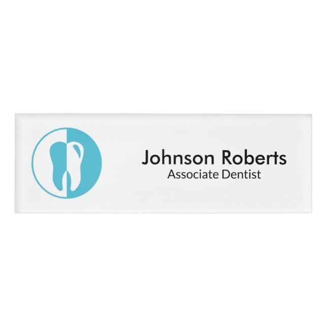Dental clinic dentist doctor assistant name tag (Front)