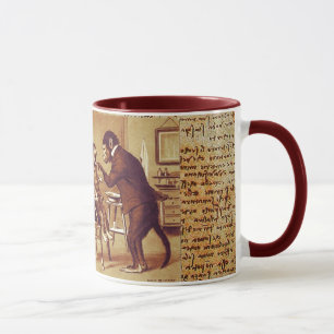 DENTAL CLINIC, DENTIST MONKEY AND CAT Parchment Mug