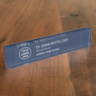 Dental Clinic Dentist Professional Logo Nameplate