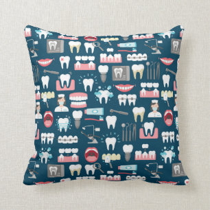 Dental Clinic Office Pattern Cushion